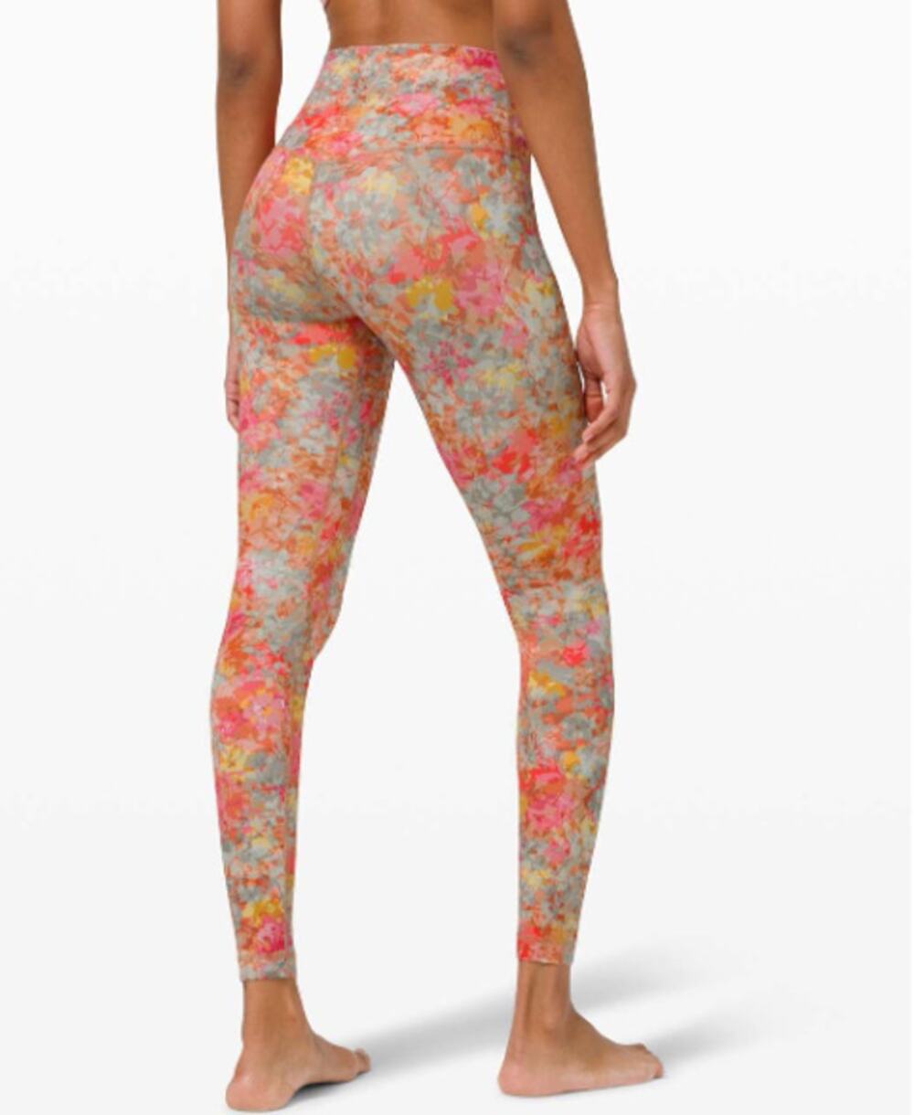 Lululemon Align High-Rise Pant 28" Inflorescence Multi Colorful Leggings Size 4
